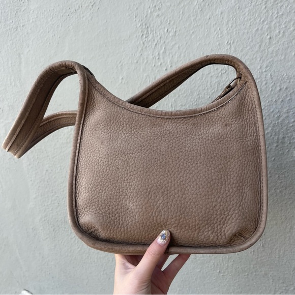 Vintage Coach Nubuc Ergo Mini Zip Sand Shoulder Bag 4396 - Picture 10 of 15